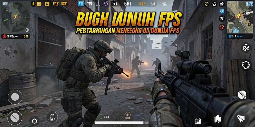 Gameplay mendebarkan di 55RT dengan aksi FPS intens.