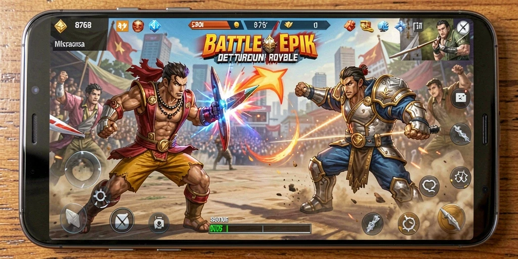 Gameplay menegangkan di arena Battle Royale