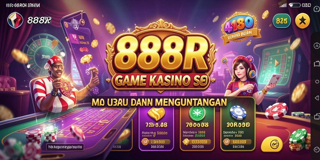 Tampilan gameplay mengasyikkan dari 888R dengan berbagai pilihan permainan Kasino.