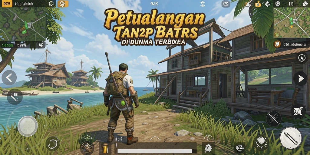 Tangkapan layar gameplay 9ZK dalam dunia terbuka yang menakjubkan.