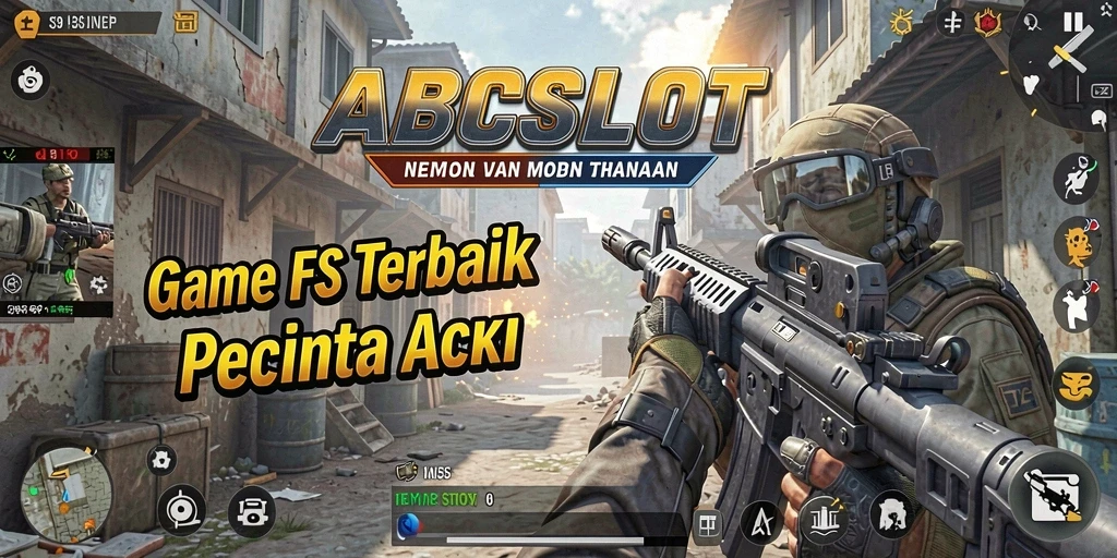 Screenshot gameplay ABCSLOT dengan aksi tembak menembak yang mendebarkan.