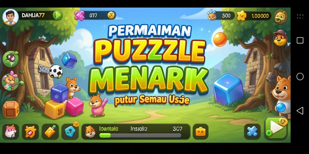 Screenshot gameplay DAHLIA77 menampilkan tantangan seru dalam puzzle.