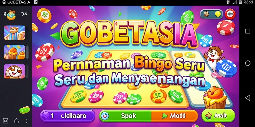 Tampilan gameplay seru GOBETASIA dengan banyak pilihan Bingo.