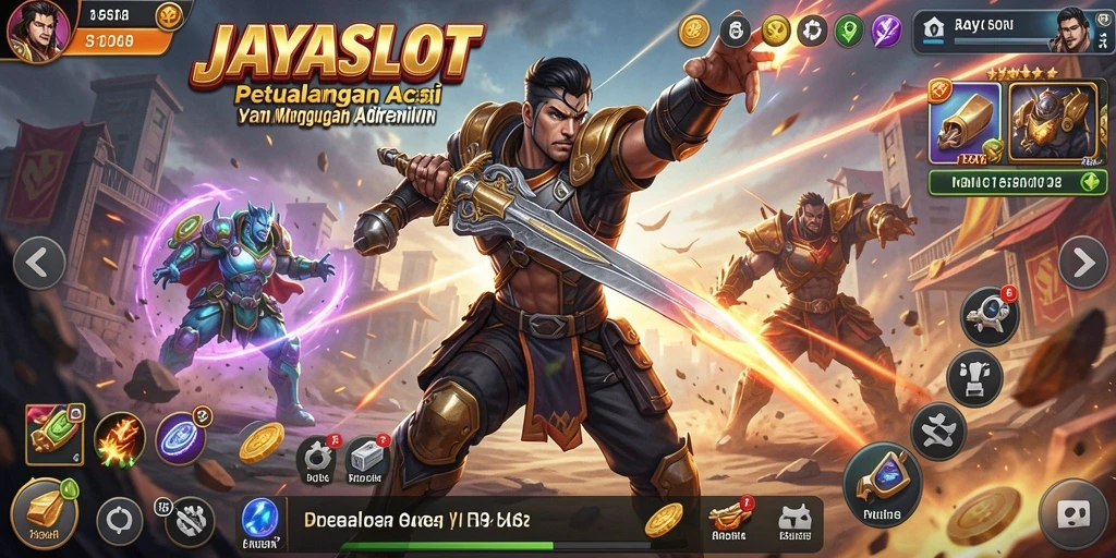 Tampilan mendebarkan dari gameplay JAYASLOT yang penuh aksi.