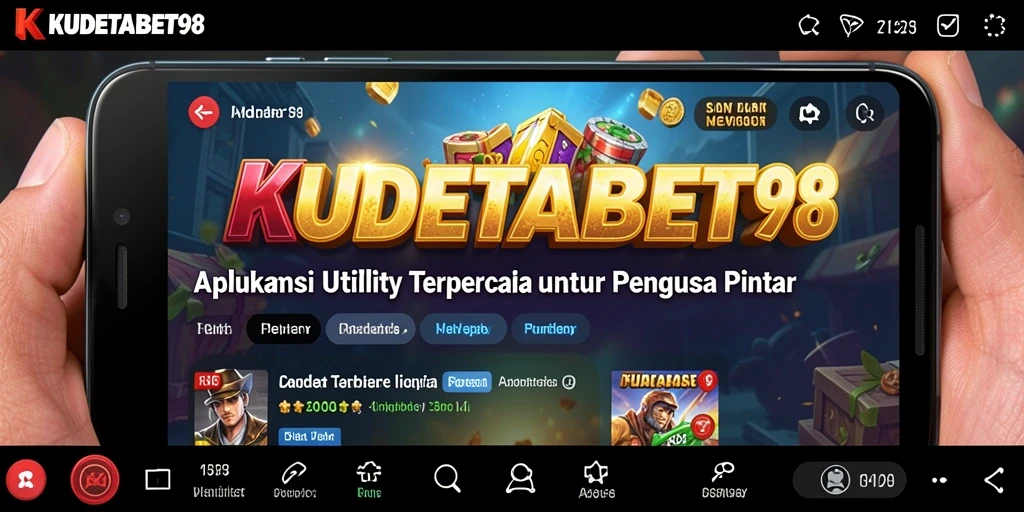 Tampilan antarmuka pengguna KUDETABET98 yang sederhana dan intuitif.