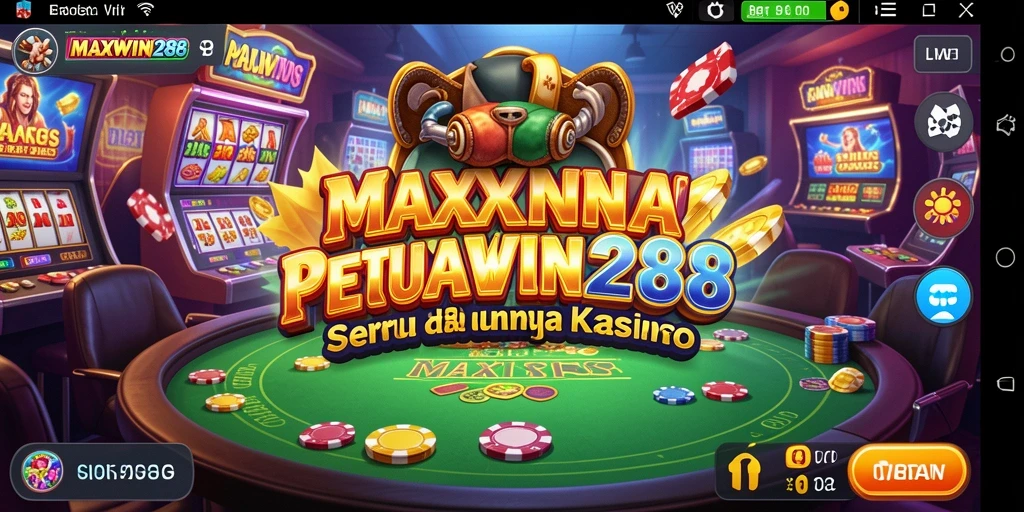 Screenshot menunjukkan gameplay menarik dari MAXWIN288 yang penuh aksi kasino.