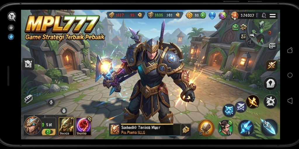 Tampilan gameplay seru dari MPL777, menampilkan pertempuran strategi.