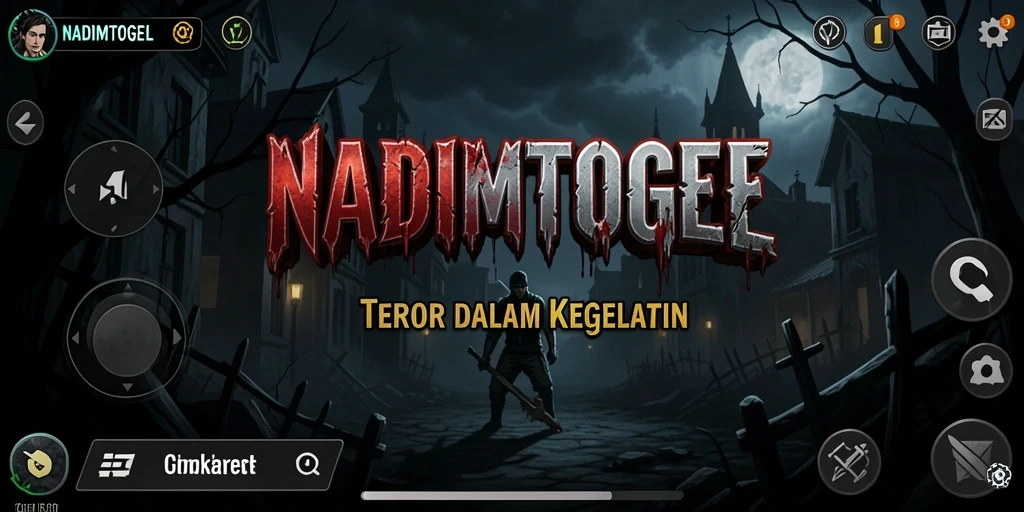 Screenshot gameplay NADIMTOGEL yang menegangkan dan menyeramkan.