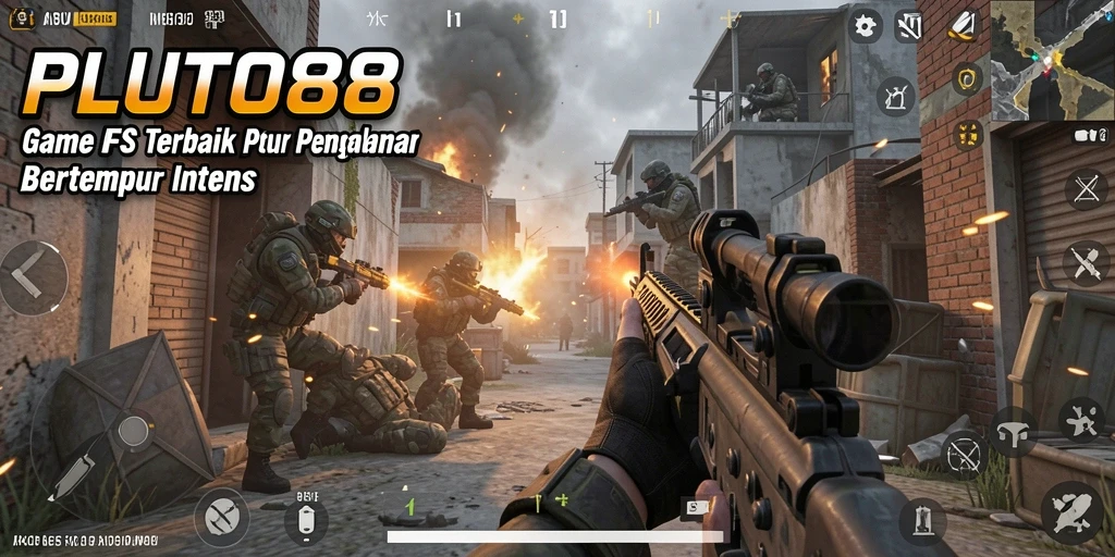 Gameplay intens dengan aksi tembak-menembak yang seru.