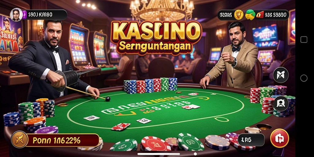 Tampilan gameplay seru dari S80 dengan berbagai permainan Kasino menarik.