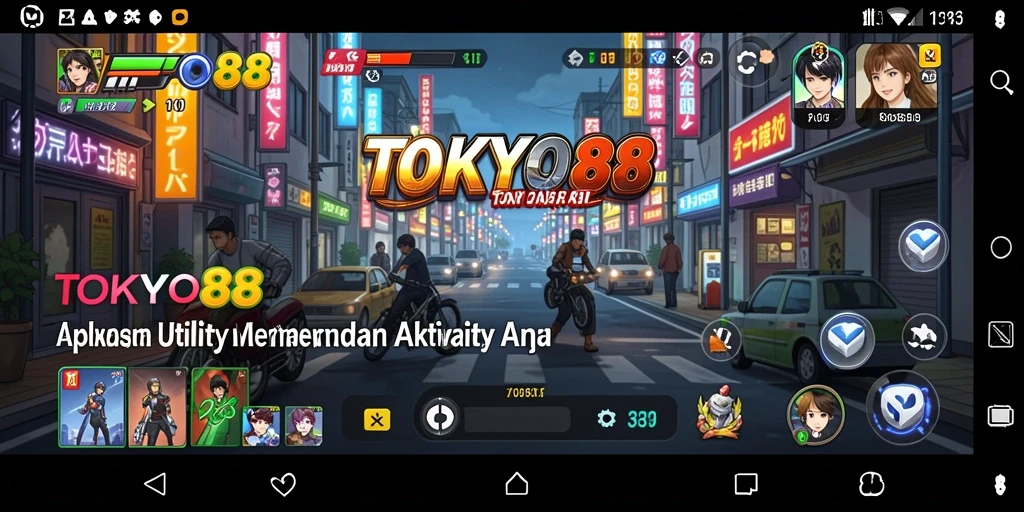 Screenshot utama TOKYO88 menunjukkan antarmuka pengguna yang ramah.