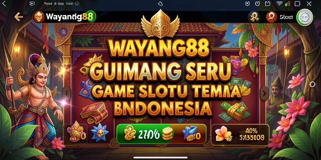 Tampilan menarik dari permainan Slot WAYANG88 yang memukau.