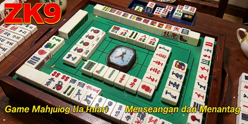 Tampilan gameplay yang mendebarkan di ZK9 Mahjong.